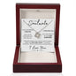 To My Soulmate - Always Remember I Love You - 14k White Gold Necklace and Poem Card