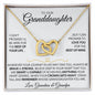 To Our Granddaughter (Grandma & Grandpa), Beautiful Interlocked Family Forever Hearts Gold Necklace
