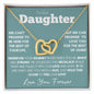 To Our Daughter - Rose Gold Hearts Necklace