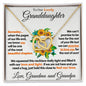 [Almost Sold Out] Granddaughter (Love Grandma and Grandpa) | Beautiful 14k White Gold Necklace Connected Hearts