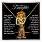 Daughter Gold Hearts Necklace (Love, Dad) | Lion Always Has Your Back