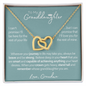 Granddaughter (From Grandma), Be Brave, Gold and Stainless Steel Necklace
