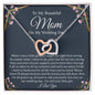 To My Mom (On My Wedding Day) | Stainless Steel Rose Gold Connected Hearts Necklace