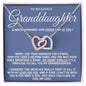 To My Lovely Granddaughter - Proud of You, Gold and Stainless Steel Necklace for Grand Daughters