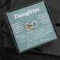To Our Daughter - Rose Gold Hearts Necklace