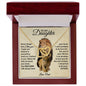 To My Daughter Connected Hearts Necklace (Love Dad) | This Old Lion