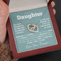 To Our Daughter - Rose Gold Hearts Necklace
