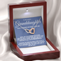 To My Lovely Granddaughter - Proud of You, Gold and Stainless Steel Necklace for Grand Daughters