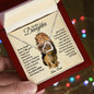 To My Daughter Connected Hearts Necklace (Love Dad) | This Old Lion