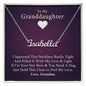 To My Granddaughter (Grandma) - Custom Name Necklace Stainless Steel
