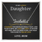 Lovely Daughter (Love, Mom) Custom Name Necklace