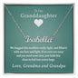 Our Granddaughter (Two Warm Hugs) - Stainless Steel Custom Name Necklace