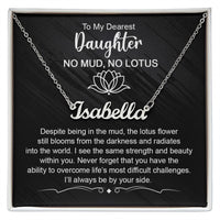Dearest Daughter - No Mud, No Lotus | Custom Name Necklace