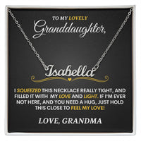 To Granddaughter (Love, Grandma) | Personalized Calligraphy Necklace