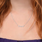 Our Granddaughter (Two Warm Hugs) - Stainless Steel Custom Name Necklace