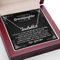 Beautiful Granddaughter (Love, Grandpa) | Custom Name Necklace w/ Gift Box