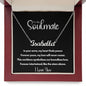 To My Soulmate - Peace in Your Arms | Personalized Stainless Steel Name Necklace