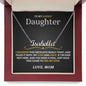 Lovely Daughter (Love, Mom) Custom Name Necklace