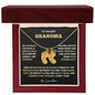 To The Best Grandma | Gold Birthstone and Personalized Name Necklace
