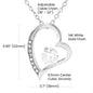 Soulmate Gift for Wife or Girlfriend, Fiance, 5th Anniversary Gift for Her, 14k White Gold Necklace