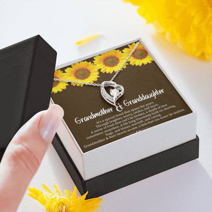 Grand Mother & Grand Daughter - Hearts As One | Stunning 14k Gold Forever Love Heart Necklace