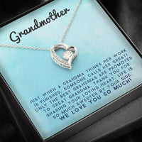 Grandmother - Life Is So Much Sweeter By Your Side |  Stunning 14k Gold Forever Love Heart Necklace