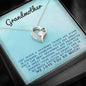 Grandmother - Life Is So Much Sweeter By Your Side |  Stunning 14k Gold Forever Love Heart Necklace