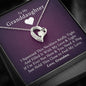 To My Grand Daughter - If I'm Ever Not Here (Love Grandma) | Stunning 14k Gold Forever Love Heart Necklace