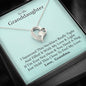 To My Grand Daughter - If I'm Ever Not Here (Love, Grandma) | Stunning 14k Gold Forever Love Heart Necklace