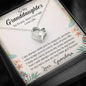 To My Grand Daughter - In Every Step Of Your Life (Love Grandma) Stunning 14k Gold Forever Love Heart Necklace
