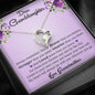 Dear Grand Daughter - Go Chase Your Dreams | Stunning 14k Gold Forever Love Heart Necklace