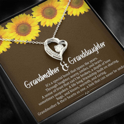 Grand Mother & Grand Daughter - Hearts As One | Stunning 14k Gold Forever Love Heart Necklace