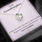 To My Grand Daughter - I Will Stay Forever (Love, Grandma) | Stunning 14k Gold Forever Love Heart Necklace