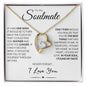 Soulmate Heart Necklace, Valentine's Gift for Her, Birthday Present, Anniversary Gift Soulmate "Two Wishes"