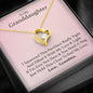 To My Grand Daughter - If I'm Ever Not Here (Love, Grandma) | Stunning 14k Gold Forever Love Heart Necklac
