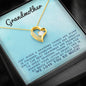 Grandmother - Life Is So Much Sweeter By Your Side |  Stunning 14k Gold Forever Love Heart Necklace