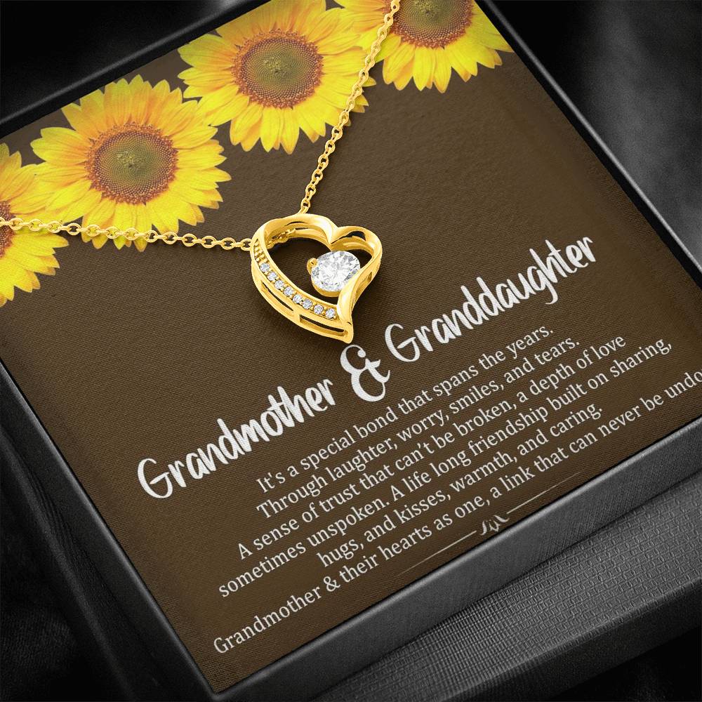 Grand Mother & Grand Daughter - Hearts As One | Stunning 14k Gold Forever Love Heart Necklace