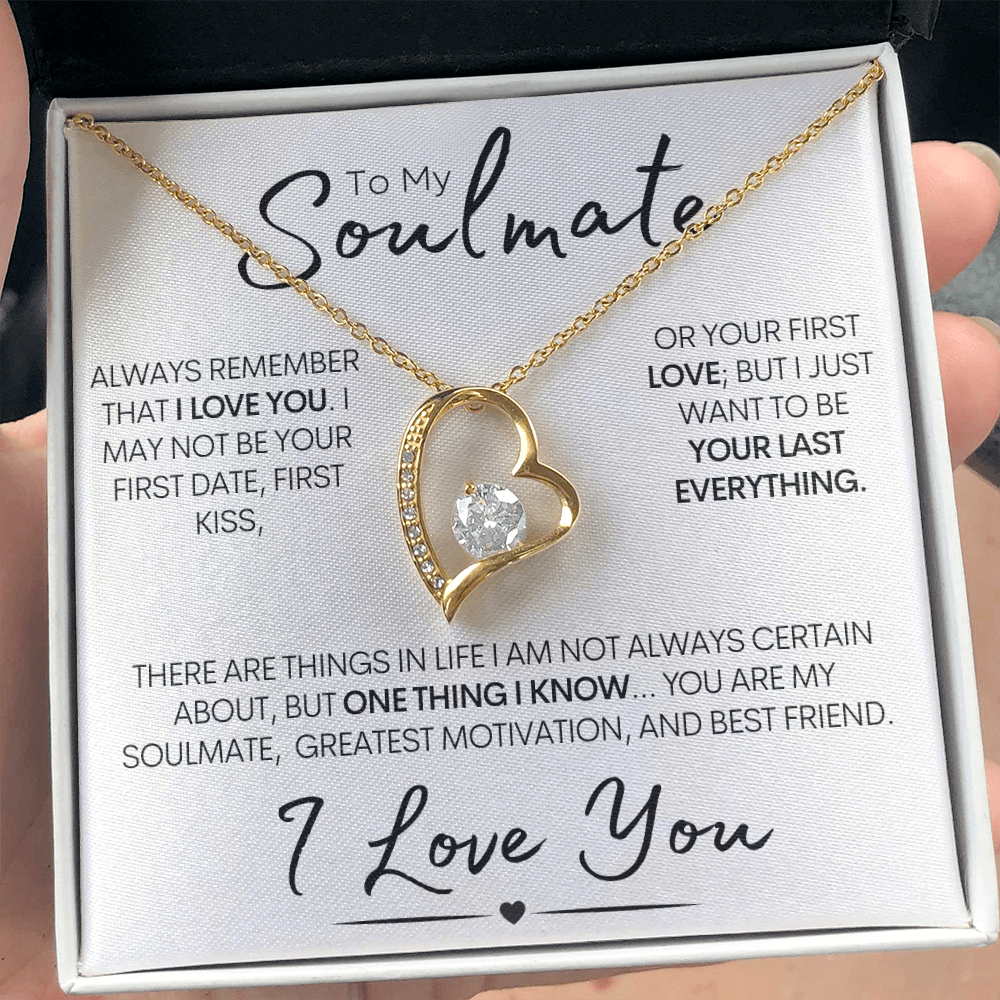 To My Soulmate – One Thing I Know | Stainless Steel and Gold Necklace