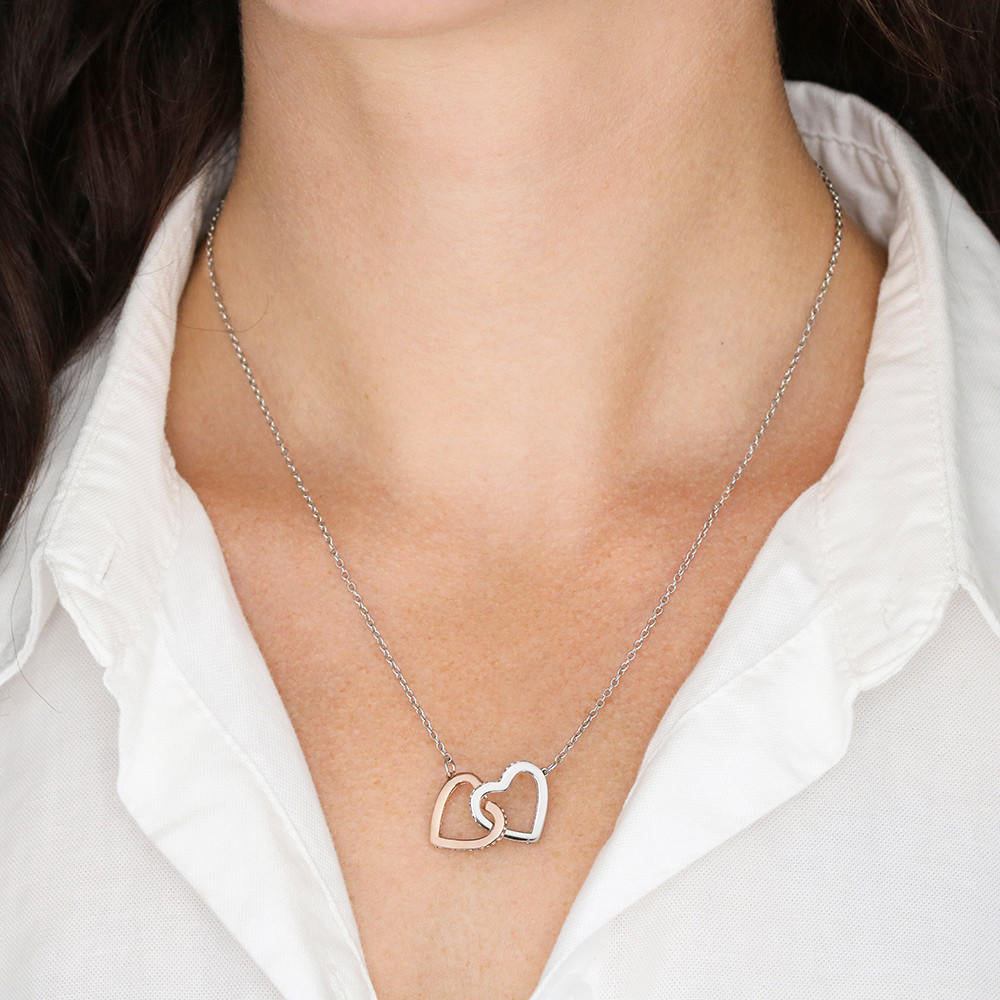 Aunt & Niece - Beautiful Journey of Life | Beautiful 14k Gold Forever Family Locked Hearts