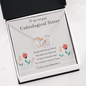 To My Amazing Unbiological Sister | Artisan Crafted 18k Gold Interlocking Hearts Necklace