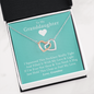 To My Grand Daughter - If Ever I'm Not Here | Interlocked Family Hearts Necklace