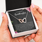 To My Beloved Grand Daughter - A Heart That Is Kind And True  | Beautiful 14k Gold Forever Family Locked Hearts