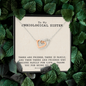 To My Unbiological Sister - Family For Life | Interlocking Unbreakable Hearts Steel Necklace