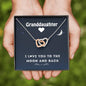 Grand Daughter - I Love You To The Moon And Back | Beautiful 14k Gold Forever Family Locked Hearts