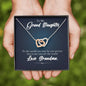 To My Grand Daughter - You Are The World ( Love, Grandma) | Beautiful 14k Gold Forever Family Locked Hearts