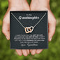 To My Grand Daughter - The Gift Of You (Love, Grandma) | Beautiful 14k Gold Forever Family Locked Hearts