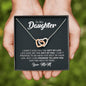 To My Daughter - The Gift Of You (Love, Mom) | Beautiful 14k Gold Forever Family Locked Hearts