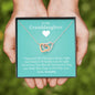 To My Grand Daughter - If Ever I'm Not Here | Interlocked Family Hearts Necklace