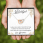 To A Special Girl - I Admire Her Heart (Love, Grandma) | Beautiful 14k Gold Forever Family Locked Hearts