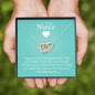 To My Niece - If I'm Ever Not Here | Beautiful 14k Gold Forever Family Locked Hearts